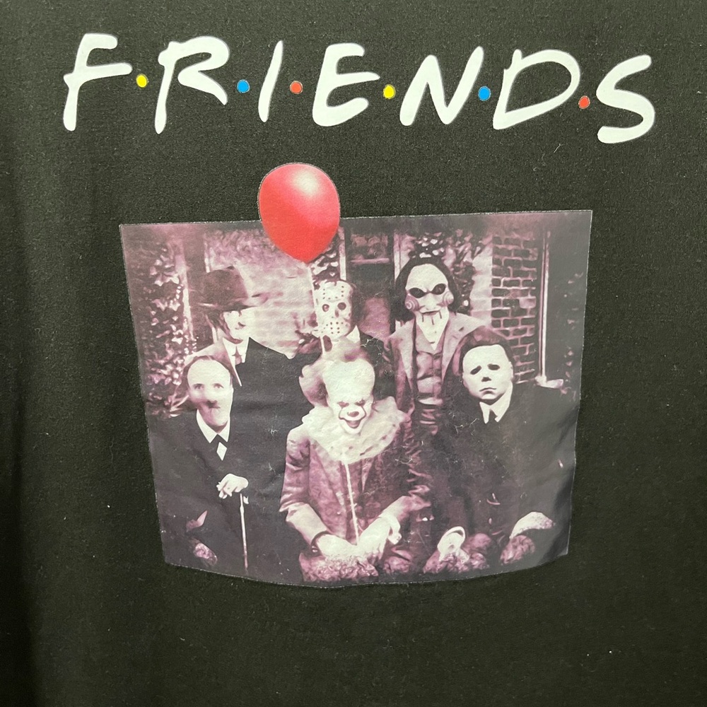 HORROR MOVIE CHARACTERS FRIENDS T-SHIRT